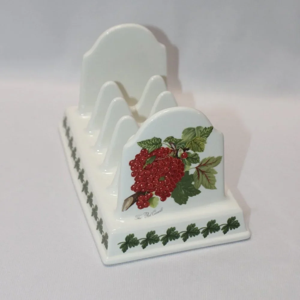 Vintage Pomona Portmeirion Red Current and Peach English Toast Rack